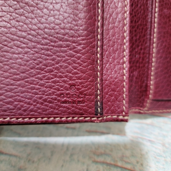 Final Price✅️ Authentic RARE Gucci GG Leather Wallet - Picture 12 of 14